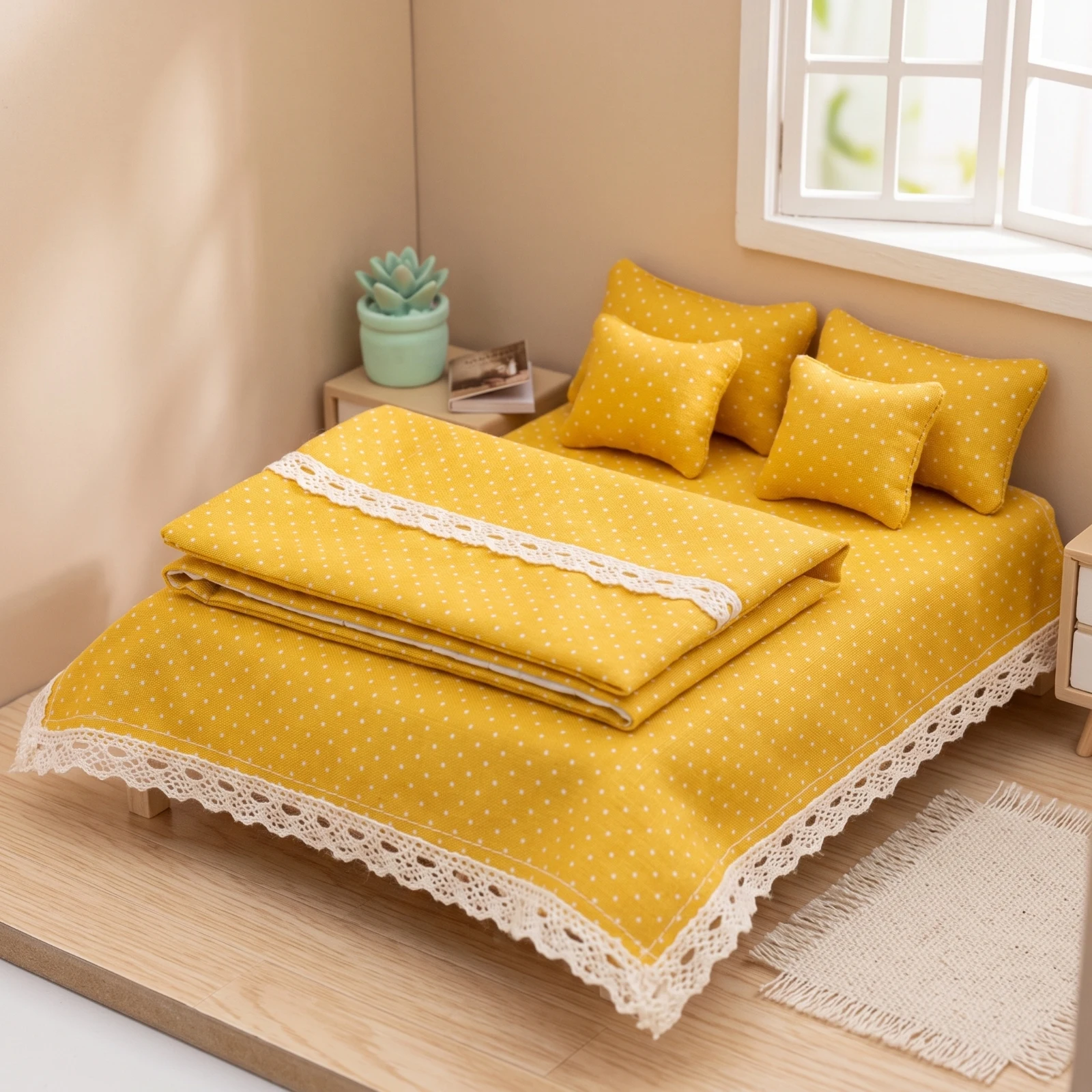 6 Buah Set Sprei Rumah Boneka - Decorative Throw Pillow ulasan dan harga