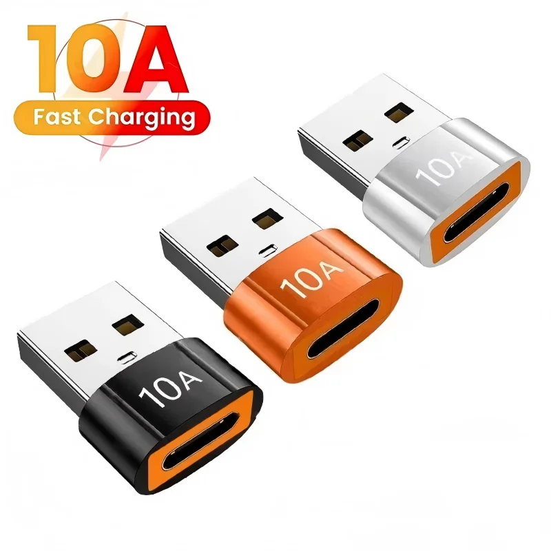 USB C to USB 3.0 OTG Adapter 10Gbps – 240W Fast Charging Data Transfer, Type-C Male to USB-A Female Converter for Phone, Tablet