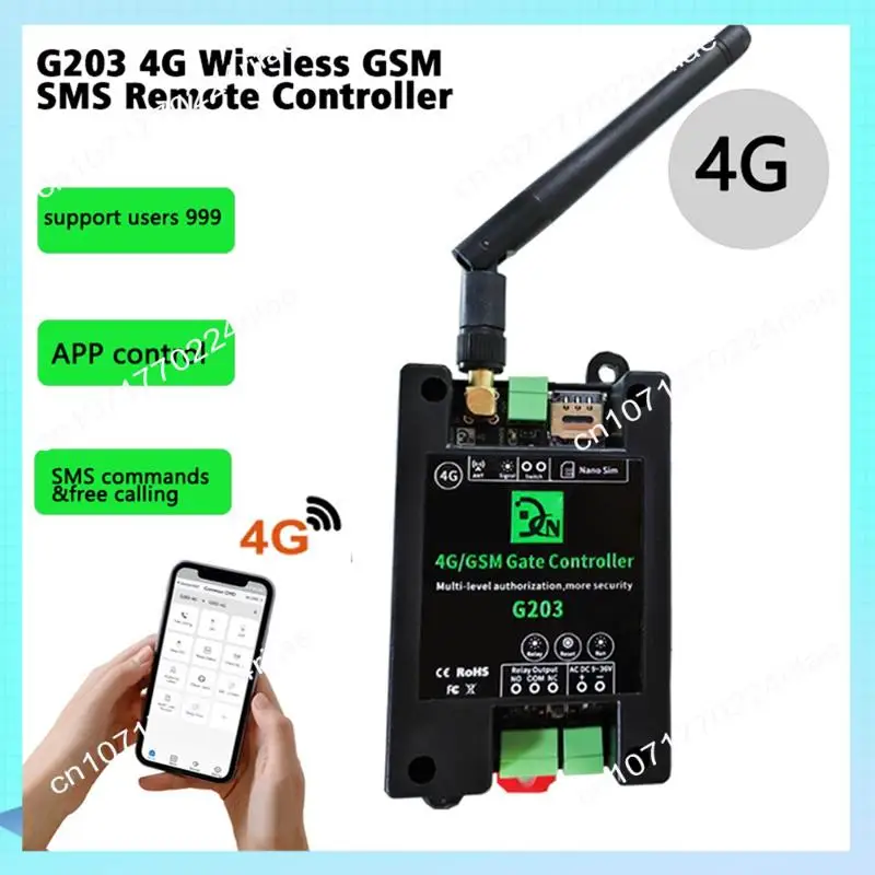 A17Z GSM 4G بوابة فتاحة وحدة تحكم الوصول عن بعد تشغيل/إيقاف التتابع التبديل للتحكم في الوصول باب المرآب المملكة المتحدة التوصيل