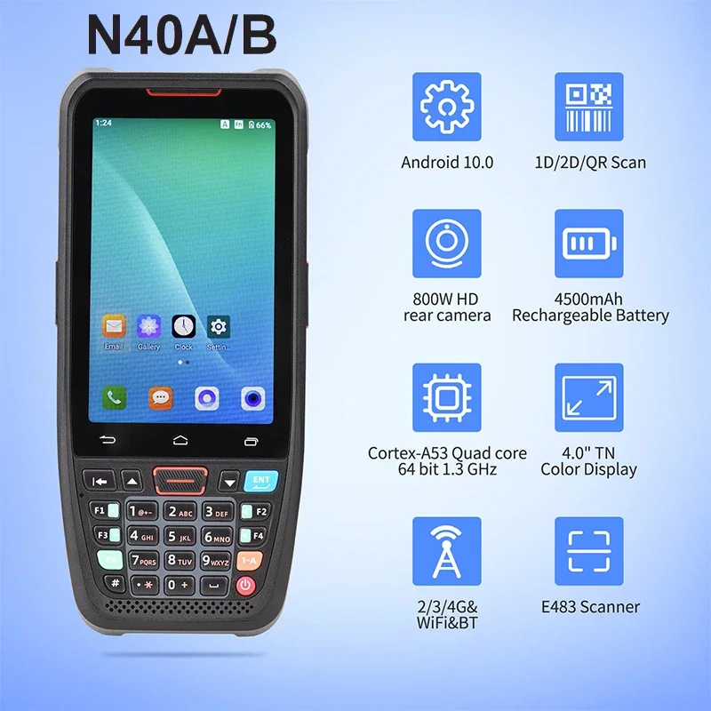 High Performance android pda Android 10 IP65 Rugged PDA Handheld Logistic 1d / 2d Barcode Scanner PDA With NFC RFID