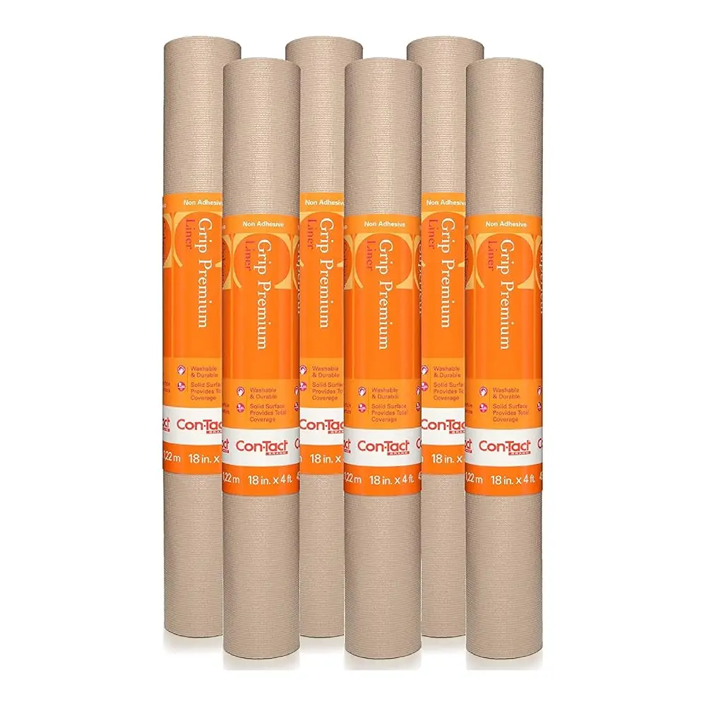

G Premium Thi Shelf Liner - Versatile 18-Inches X 4-Feet Durable Non-Adhesive Non-Slip Drawer And Cabinet Liner In Taupe - Pa
