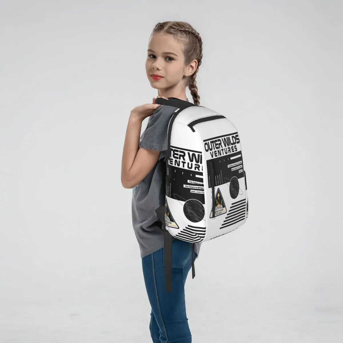 NASA-Inspired Outer Wilds Ventures Backpack Daypack Boys Girls BookBag School Bag Shoulder Bags for Men Women