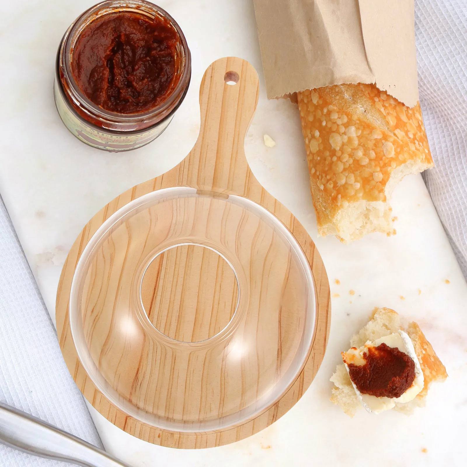 

Smoking Tableware Clear Glass Food Cover Glass Food Cover Heat Resistant Molecular Cuisine Dining Accessories BBQ
