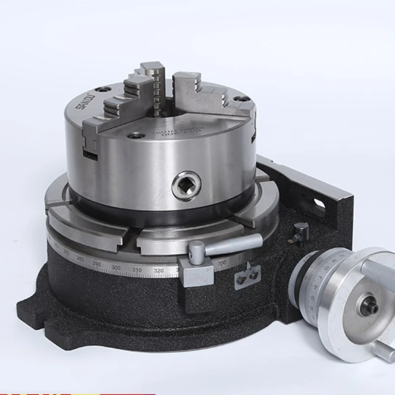 

HV-4 indexing plate vertical and horizontal turntable with 80mm 3" chuck for CNC milling, drilling and grinding machines