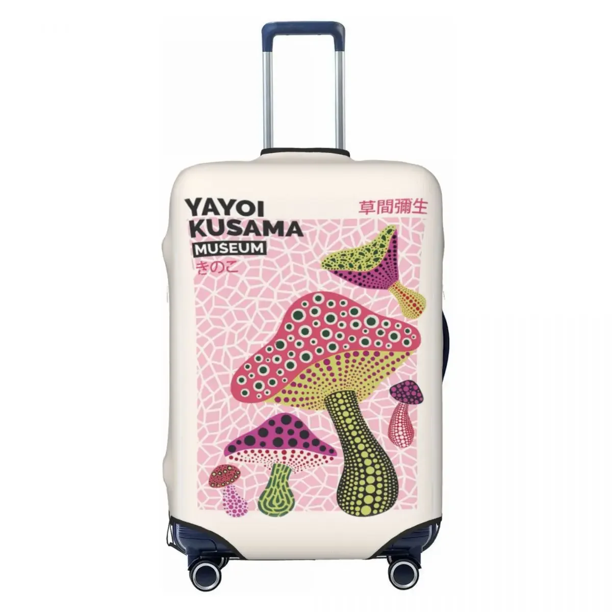 Yayoi Kusama Suitcase Cover Mushroom Accessories Business Protector Holiday Useful Luggage Accesories