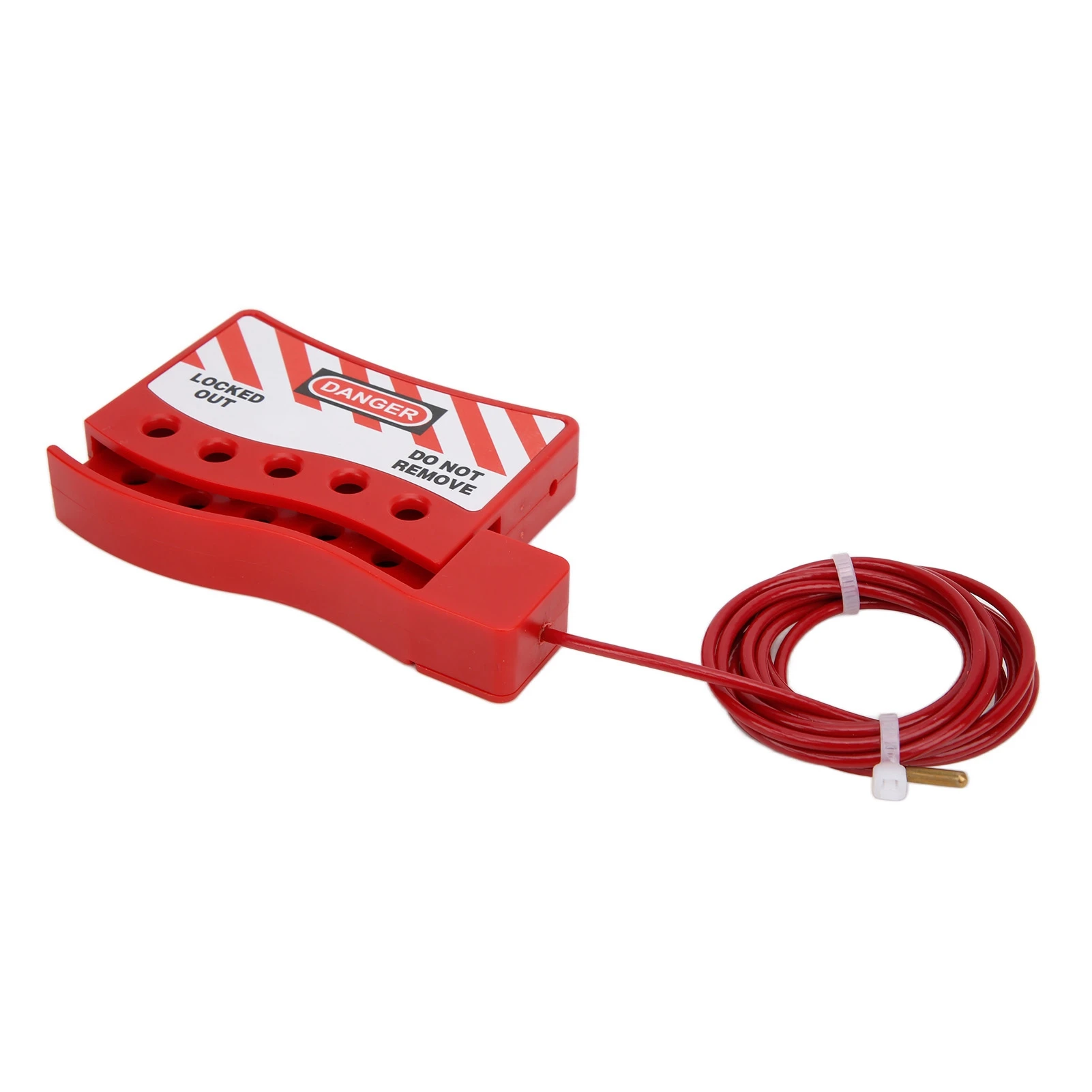 Portable High Toughness Wear Resistant Adjustable Cable Lockout Grip Industrial Lockout Tagout Safety Cable Lock view 6