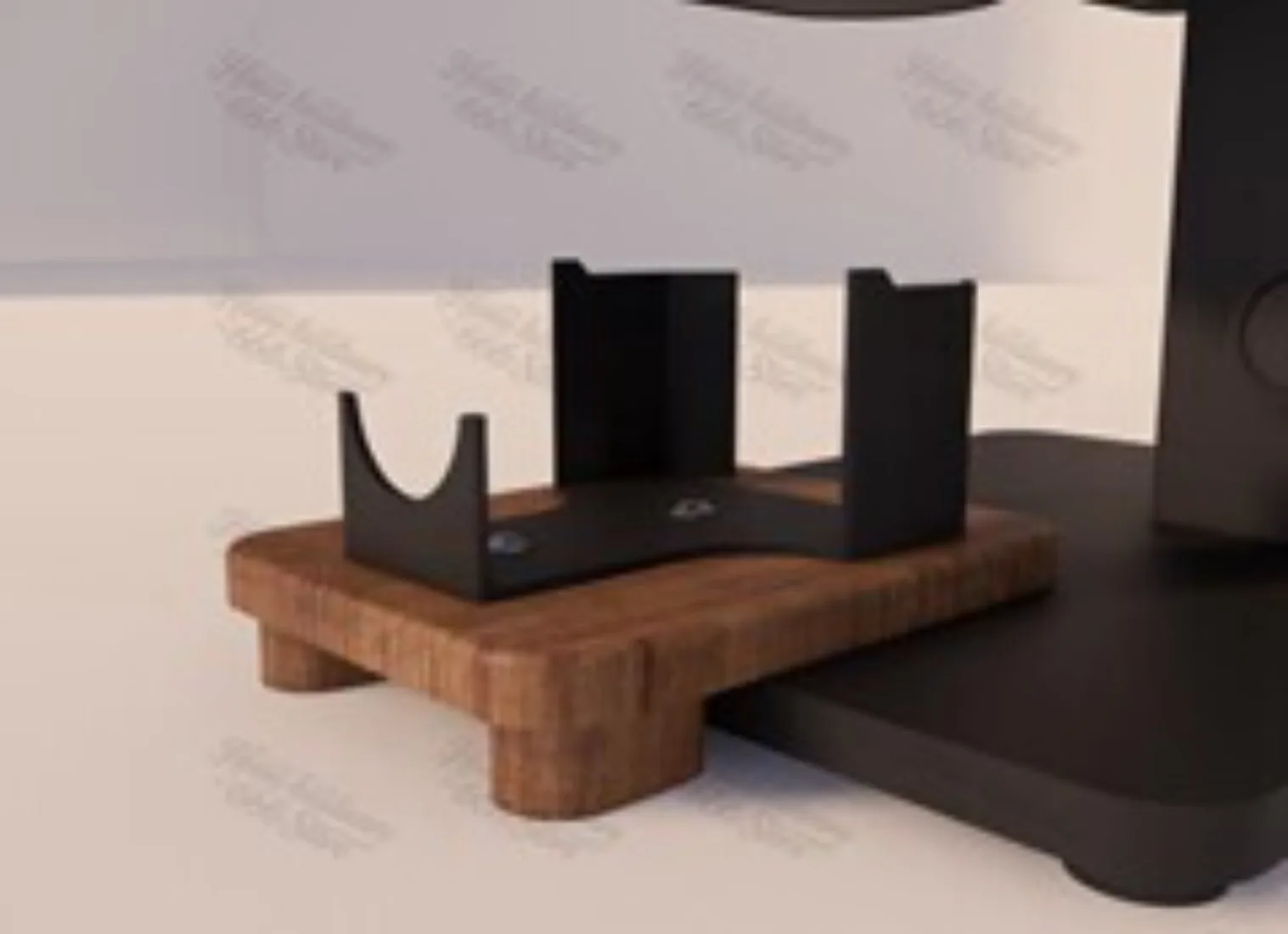 E6 Air Grinder, Raised Base, Lid, North American Black Walnut, Solid Wood