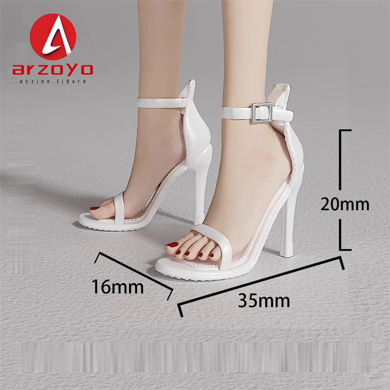 Buty na wysokim obcasie w skali 1/6 z pojedynczym paskiem Akcesoria Model Pasuje do 12-calowej figurki żołnierza bjd Body Dolls
