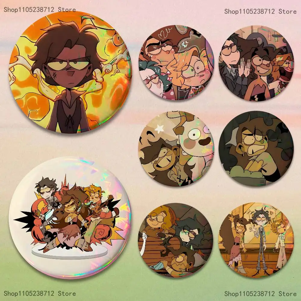 Stone R-RamshackleS Pins Backpack Clothes Jewelry Accessories Cartoon Round Brooch Button Badge Fans Collection Gifts