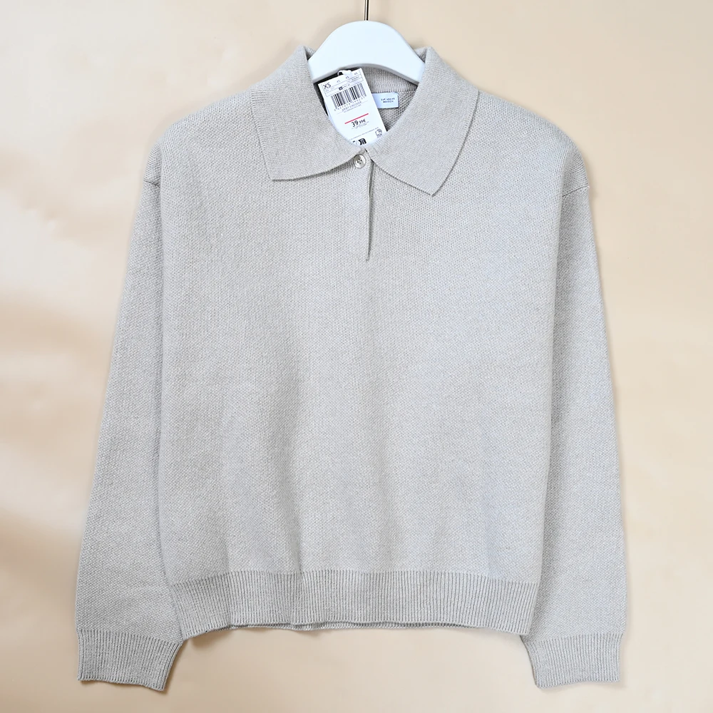 

Autumn Winter Women's Thiened Wool Blend Long Sve Knitted Sweater Crew Ne Pullover Comfortable Loose Fit Color