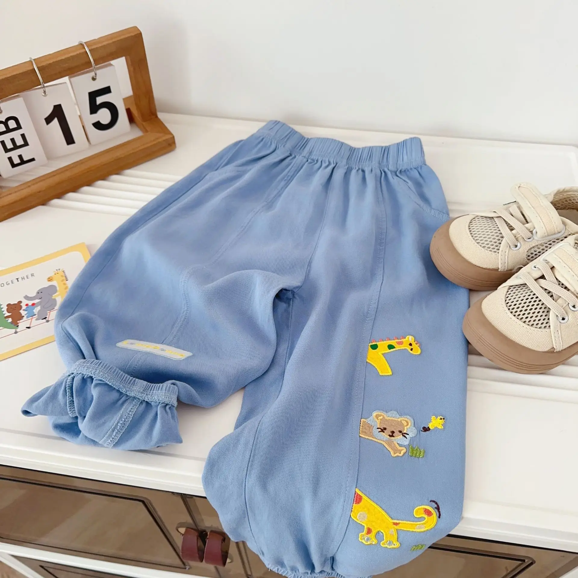 Children's Mosquito Repellent Pants 25 Summer Cool Long Pants For Boys And Girls Miki pants For Boys And Babies Lantern Pants