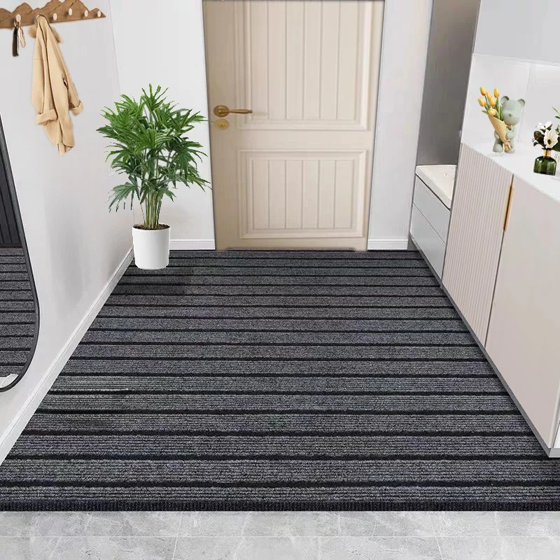 Rubber Bottom Striped Large Area Carpet Washable Anti Slip Outdoor Laundry Room Corridor Custom Floor Rug