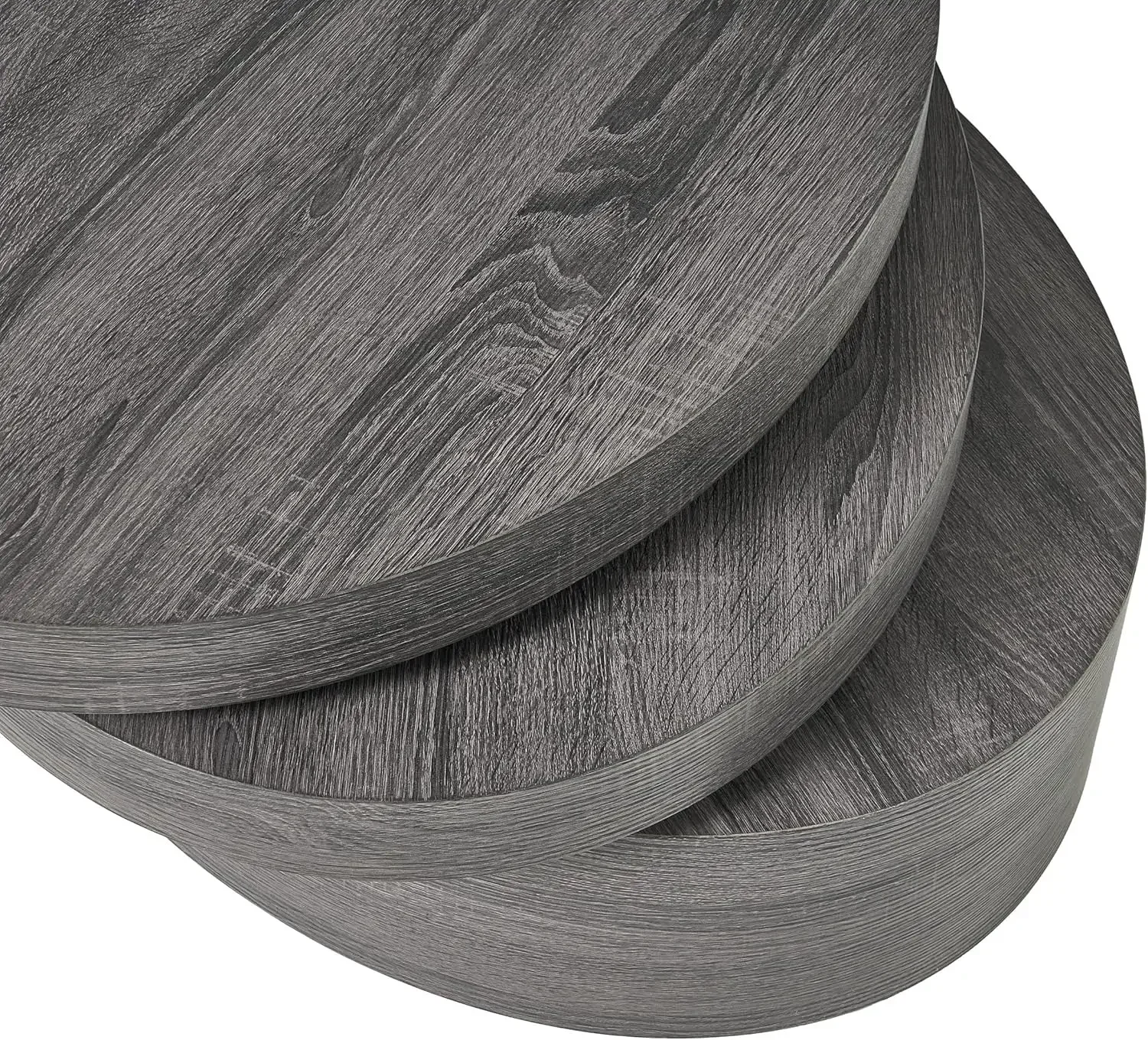 Mesa de centro giratória Mod oval pequena CKH, preta