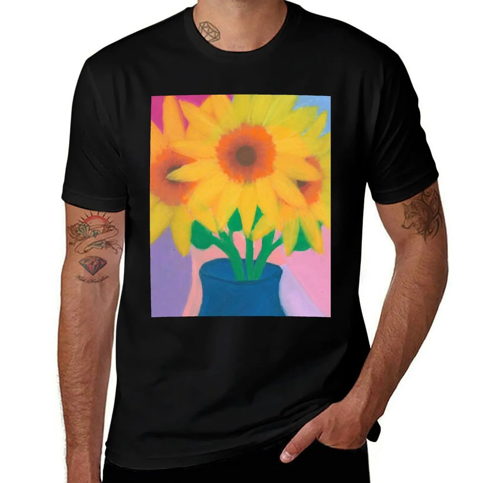 

Hand Picked Sunflowers T-Shirt t shirt men 100% cotton luxury brand cotton tshirt 100% man t shirts for men casual T-shirt