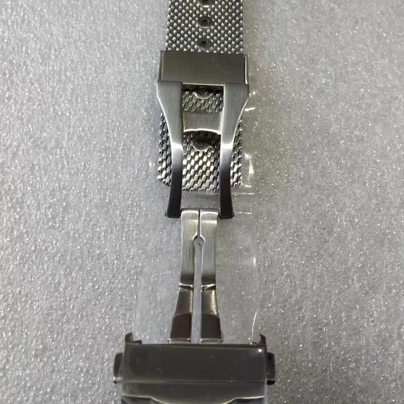 Milan stalowa siatka antyalergiczny pasek do zegarka dla Omega 007 Seahorse 300 Observatory 20mm Breitling wymień uniwersalny pasek do zegarka