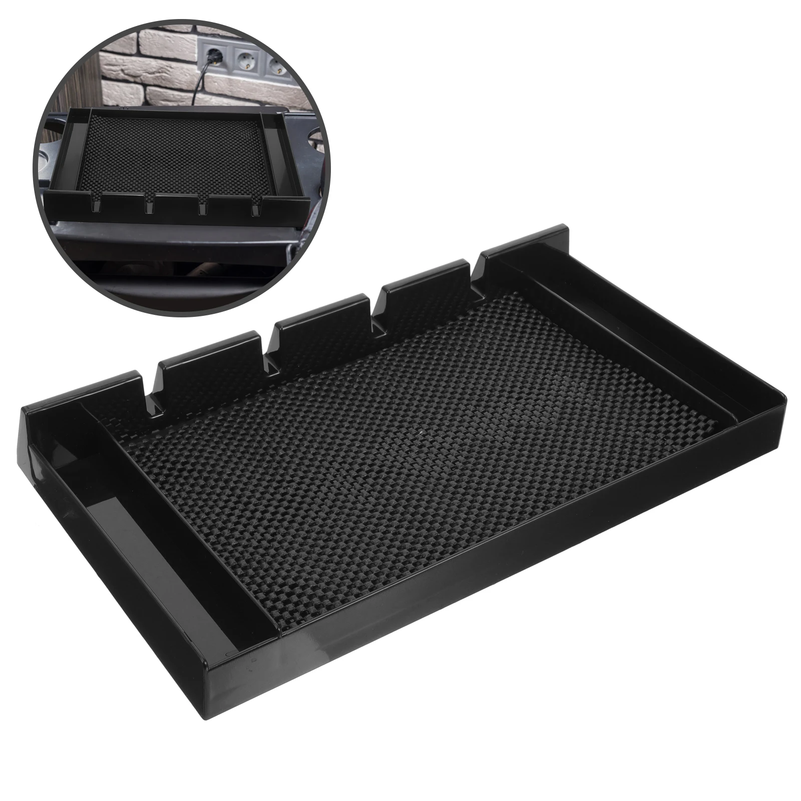 

Clipper Storage Box Barber Shop Tool Organizer Guard Holder Hair Salon Tray Station Clippers