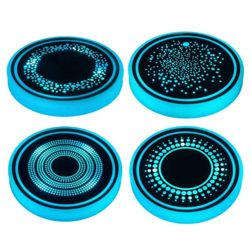 U13C Intelligent LED Car Cup Cup Mat with Auto Dimming Light Suitable for Night Driving