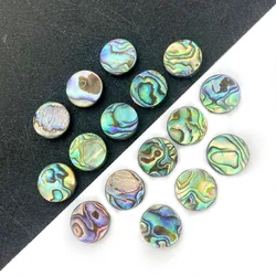 Natural Abalone Shell Beads Round Disc-shaped Loose Beads for Jewelry Making DIY Earrings Pendants Bracelet Necklace Accessories