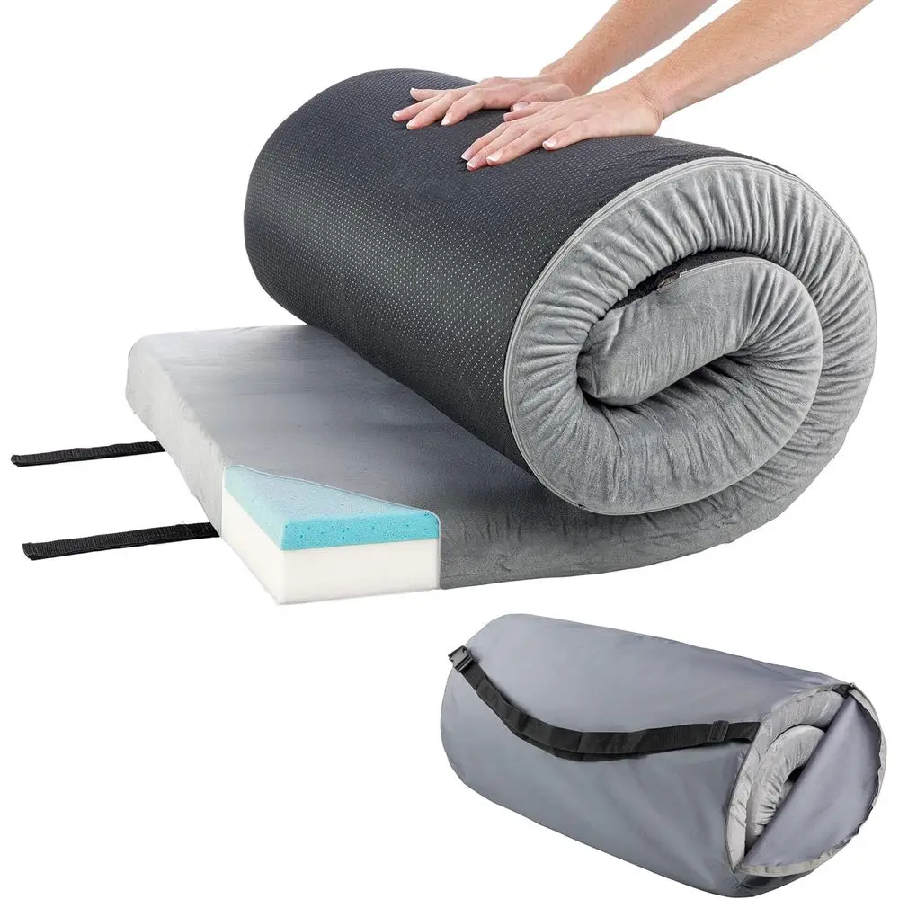 

3.5-Inch Thick Dual-Layer Roll-Up Portable Camping Mattress for Outdoor Adventures