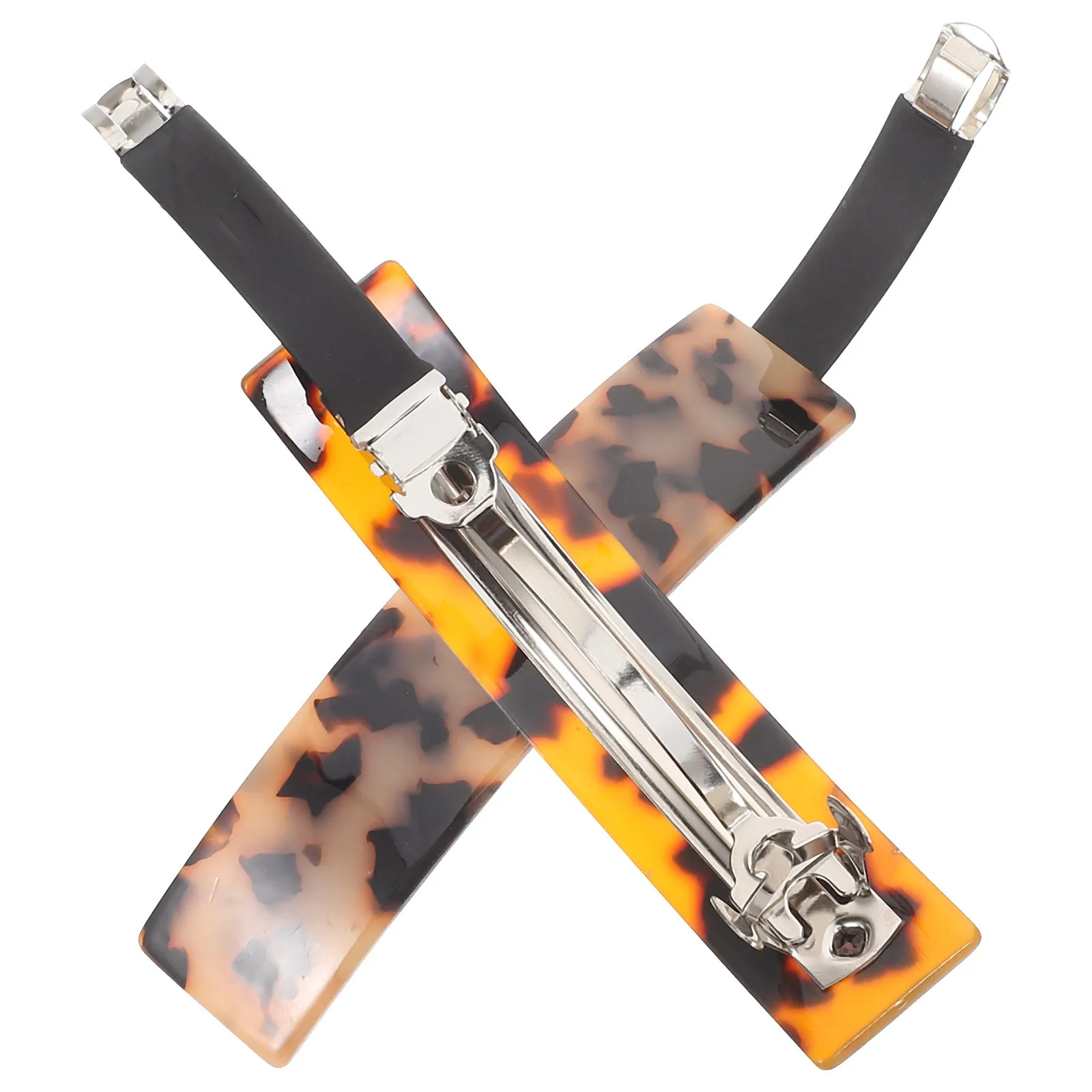 

2Pcs French Hair Clips Spring Barrette Elegant Hair Accessories for Women Long-Lasting Hold and Stylish Updo Barrettes for Women