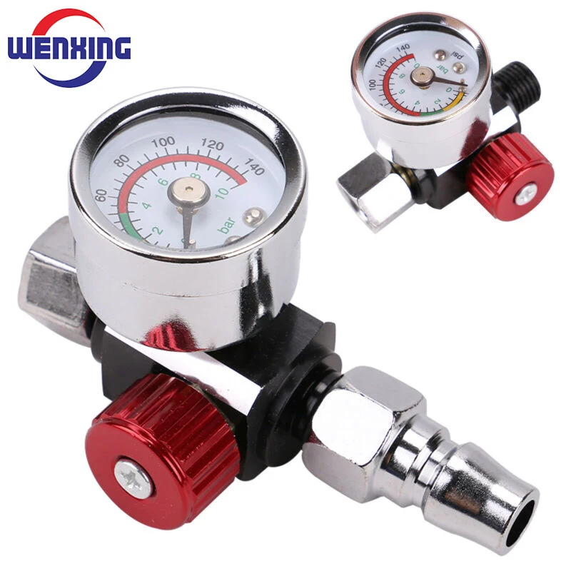 WENXING High Quality Spray Paint Gun Air Regulator Gauge & Adapter Pneumatic Spray Gun Accessories