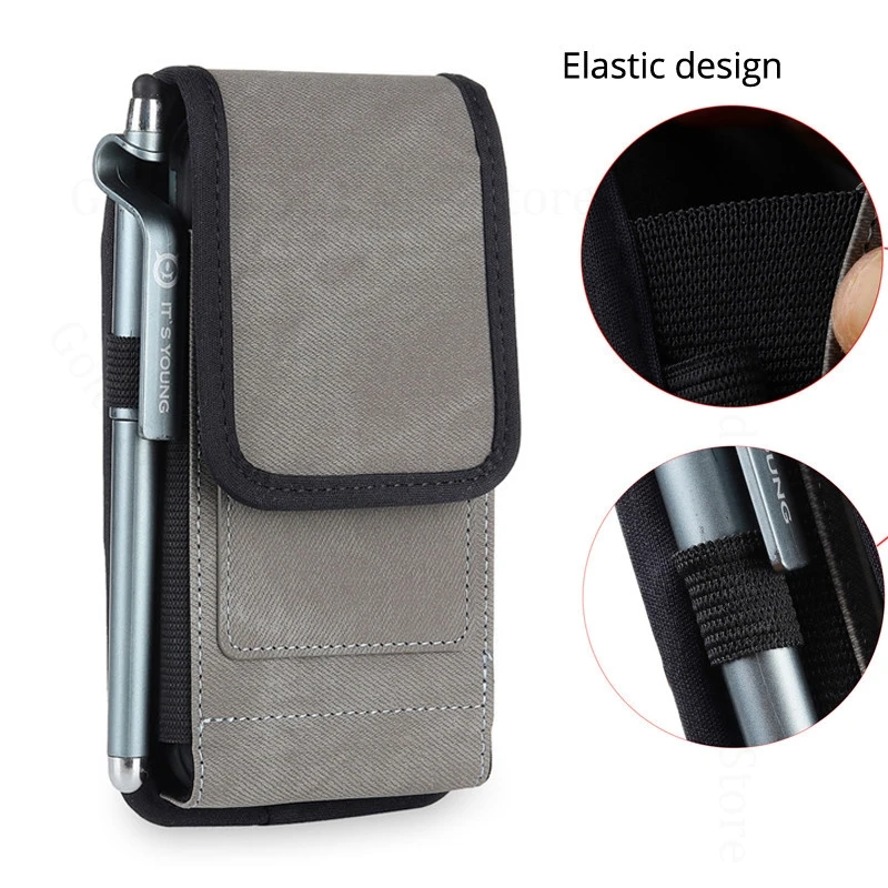 

Anti-theft ID Card Slot Phone Leather Pouch For vivo S30 Pro mini S19s S18e S17 S15 S12 S10 S9 S16 Pro Belt Bag Phone Waist Case