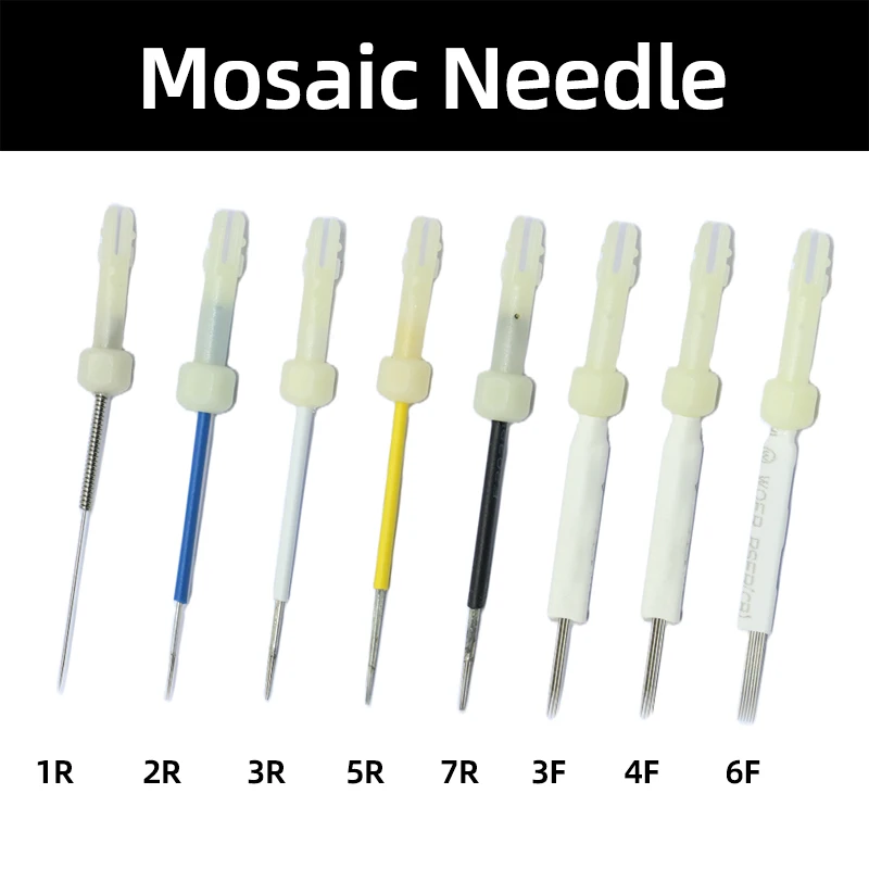 

20/50/100pcs Original TAIWAN Mosaic tattoo Machine Needle For Permanent Makeup Eyebrow & Lip 1R 2R 3R 5R 7R 3F 4F 6F