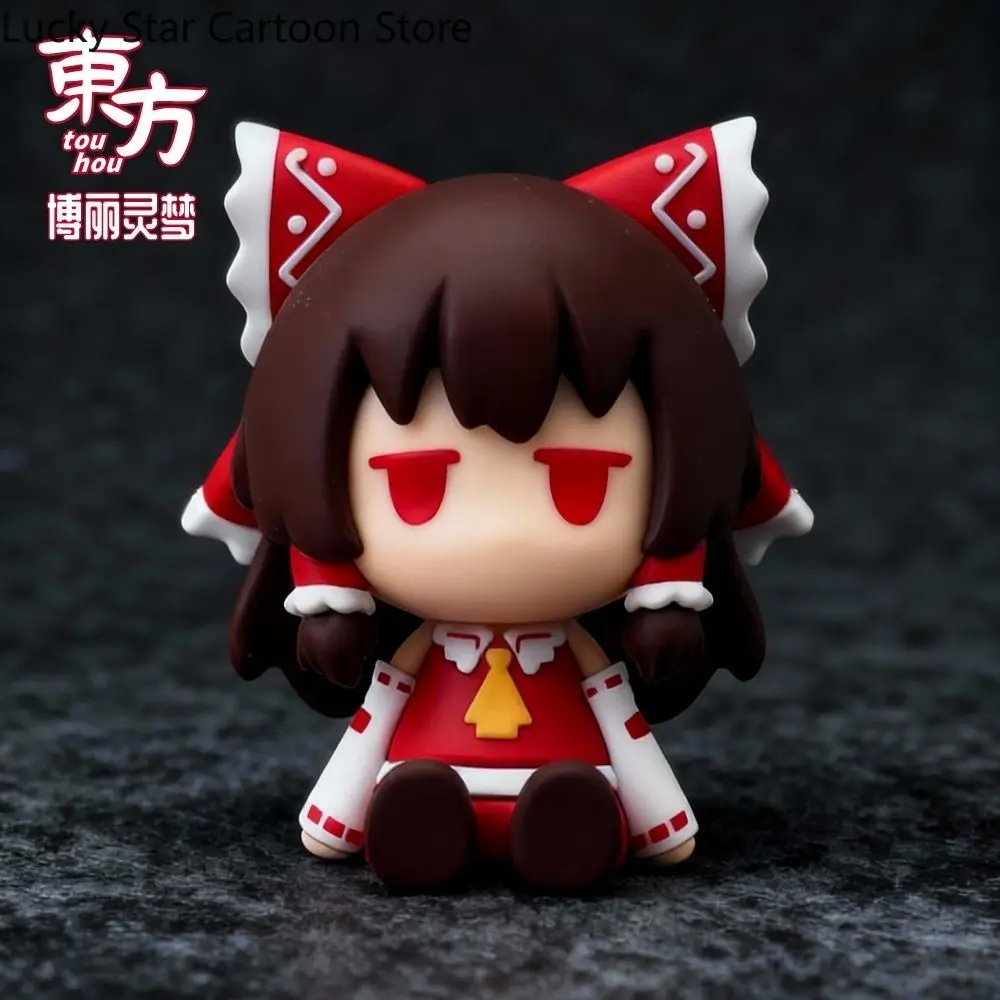 

Аниме Hakurei Reimu Kirisame Marisa, милый мультфильм, версия Q, мягкая резиновая фигурка из ПВХ, модель, украшение для рабочего стола, подарок для косплея на Хэллоуин