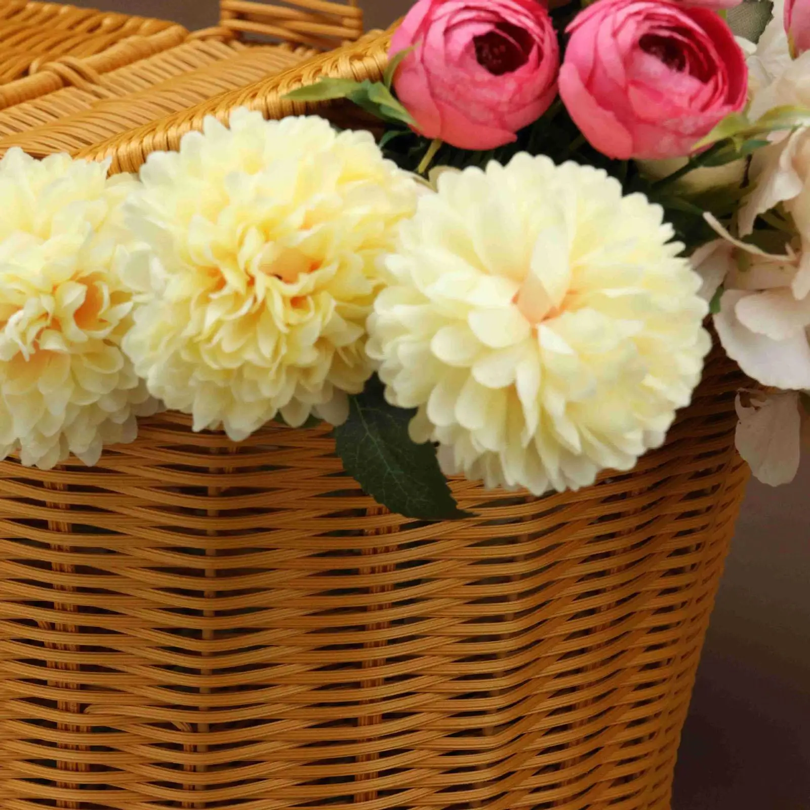Woven Organizer Basket Fruit Container Storage Serving Basket Bread Basket Storage for Shopping Home Hiking Outdoor