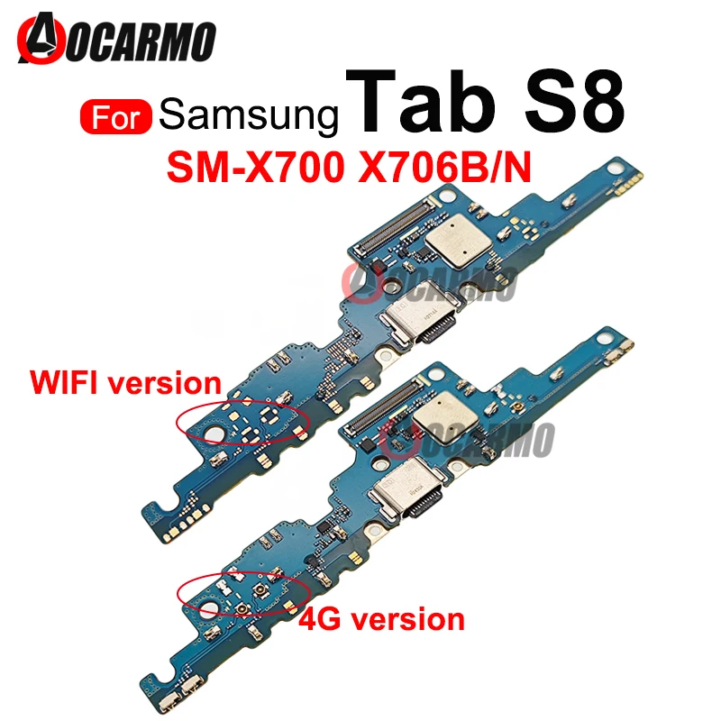 

For Samsung Galaxy Tab S8 SM- x700 x706 x706n x706b Charging Port Charger Dock Connector Board Flex Cable Replacement Parts