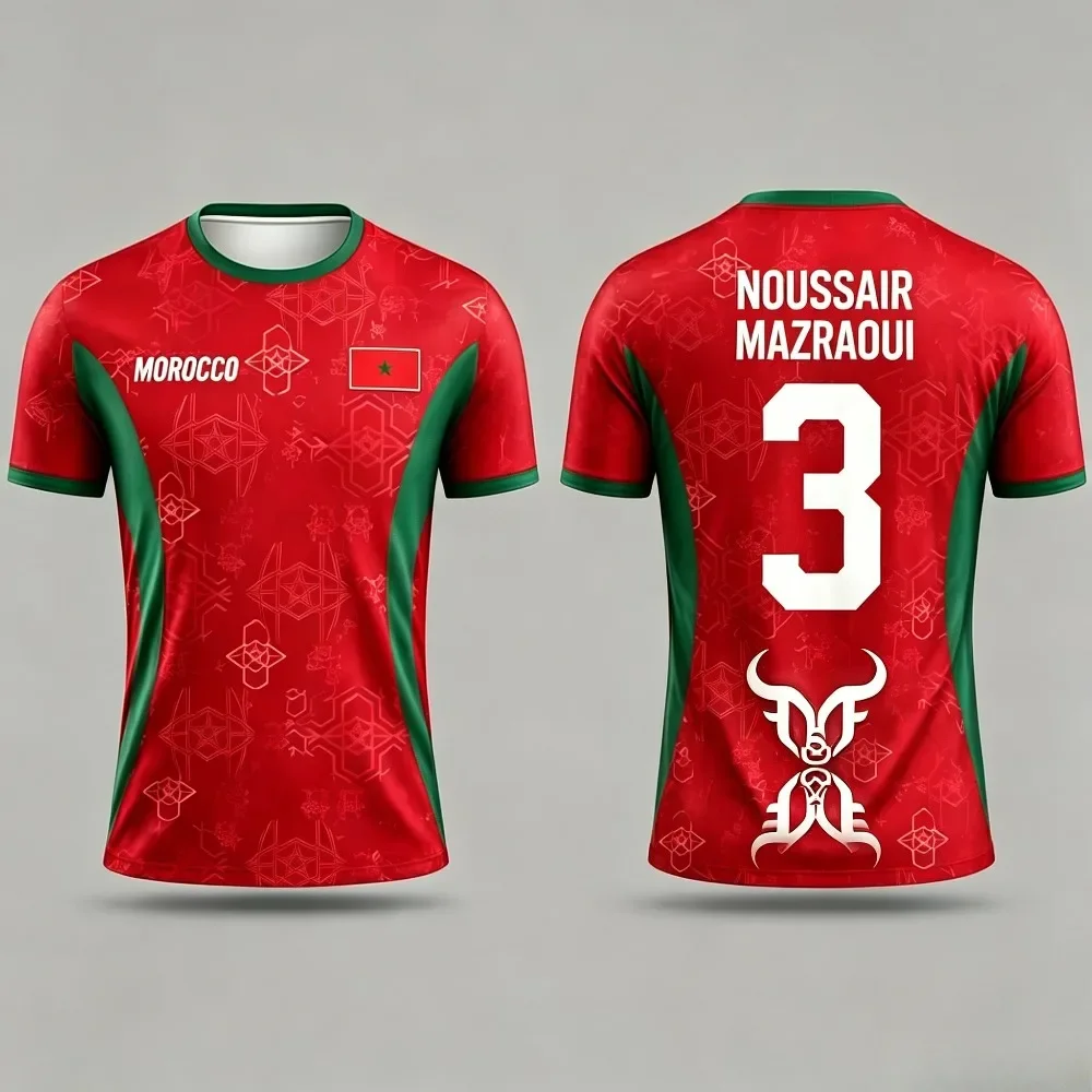 Maßgeschneidertes gestreiftes T-Shirt für die Familie, passend für den Sommer, aus atmungsaktivem Mesh-Gewebe, lässiges Sportshirt für Teams, Outdoor-Laufshirt. – Detail 7