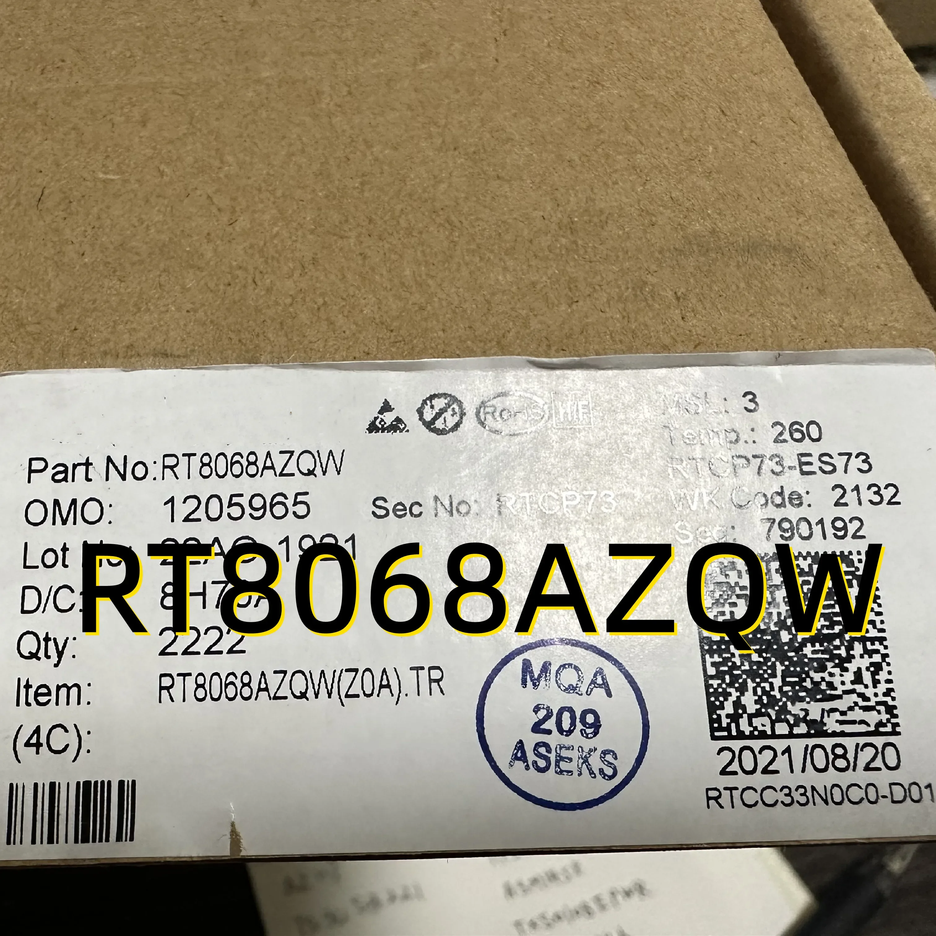 10 pezzi RT8068AZQW