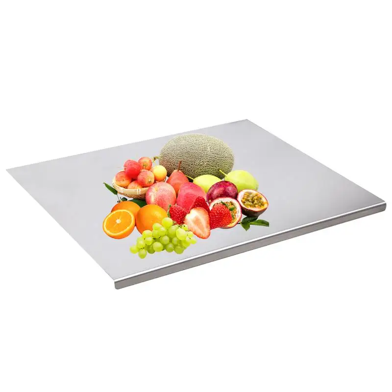 

Cutting Board Countertop Cutting Board Non-Slip Stainless Steel Cutting Board Home Kitchen Rectangular Chopping Board accessorie