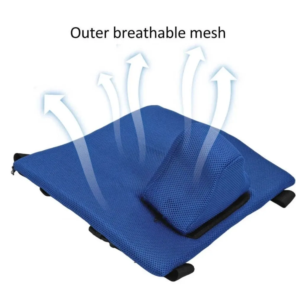 Washable Wheelchair Pad Breathable Mesh Sponge Anti-bedsore Detachable Anti-fall Wheelchair Pad Seat Pad Limiter