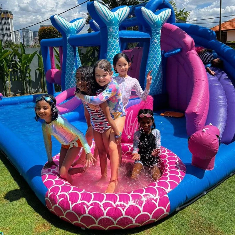 

New Design Dream Princess Inflatable Slide Inflatable Combination Water Park Inflatable Pool Slide