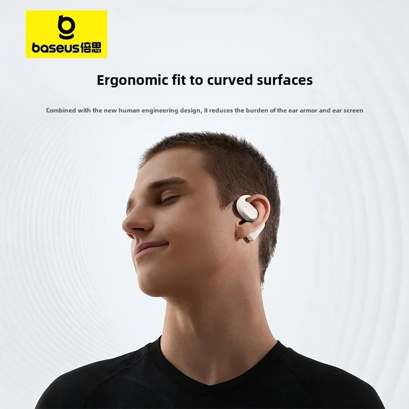Baseus Eli 1i Fit Earphones Open-ear Wireless Bluetooth 5.4 Headphones ENC Call Noise Reduction TWS Earbuds Hifi Sport Headset