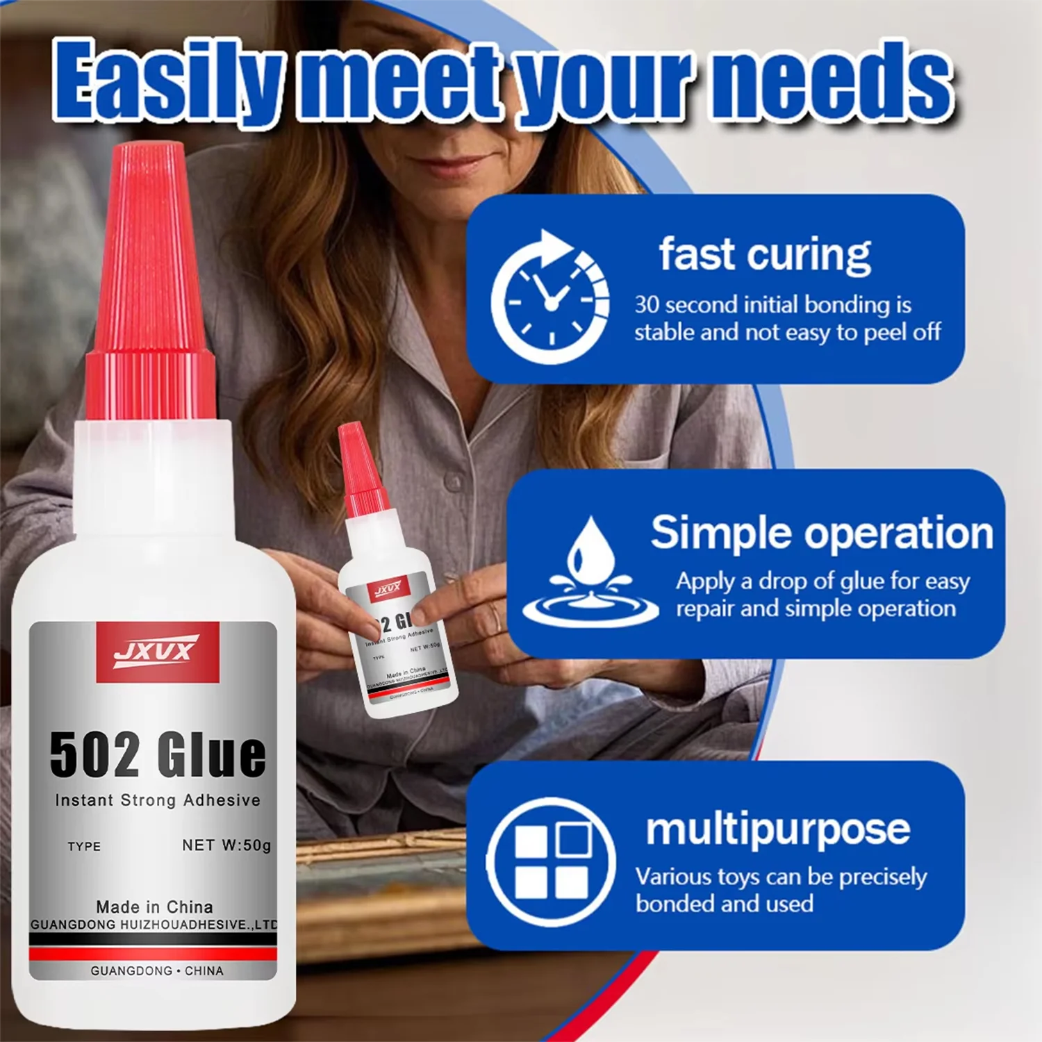 5 عبوات من الغراء الفائق 502 سياناكريلات لاصق فوري للأثاث وألعاب الأطفال والنجارة والإصلاحات تطبيقات DIY: المعدن والبلاستيك والزجاج والمطاط