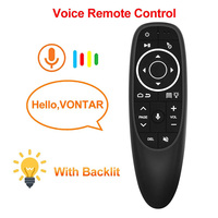 G10S Pro Voice Remote Control 2.4G Wireless Air Mouse Gyroscope Mini Gyro Remote Control IR Learning for Android tv box H96 Max