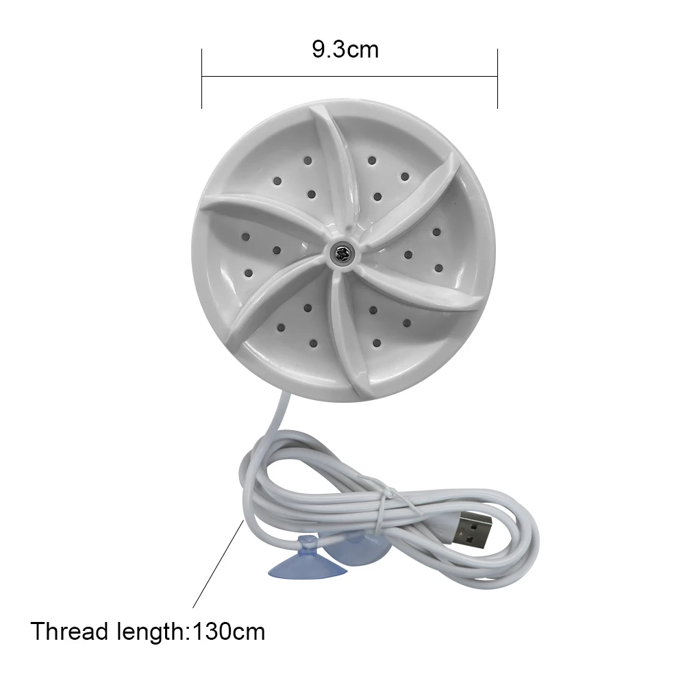 Rotating Turbine Duster Cloth Wash Dishes USB Multifunction Mini Washer Socks for Travel Home Business Trip Underpants