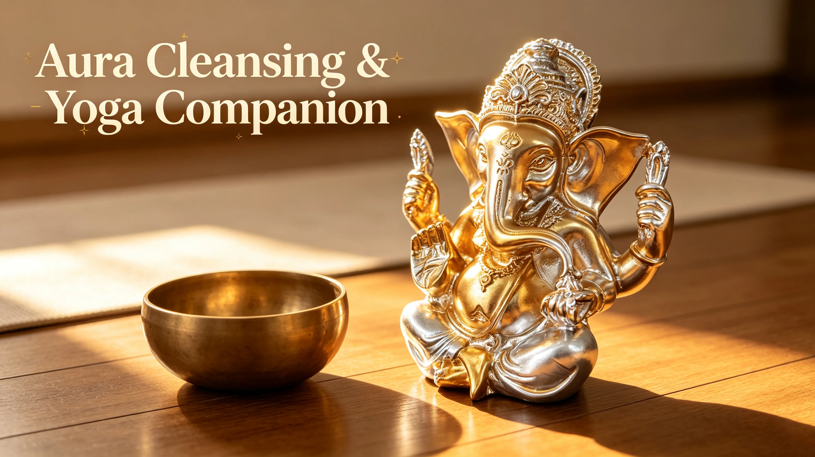 Goldene Ganesha-Statue aus Kunstharz, Hindu-Elefantengott-Figur, Glücksbringer-Dekoration für Zuhause, Wohnzimmer, Büro, Meditationsraum, Geschenk – Detail 1