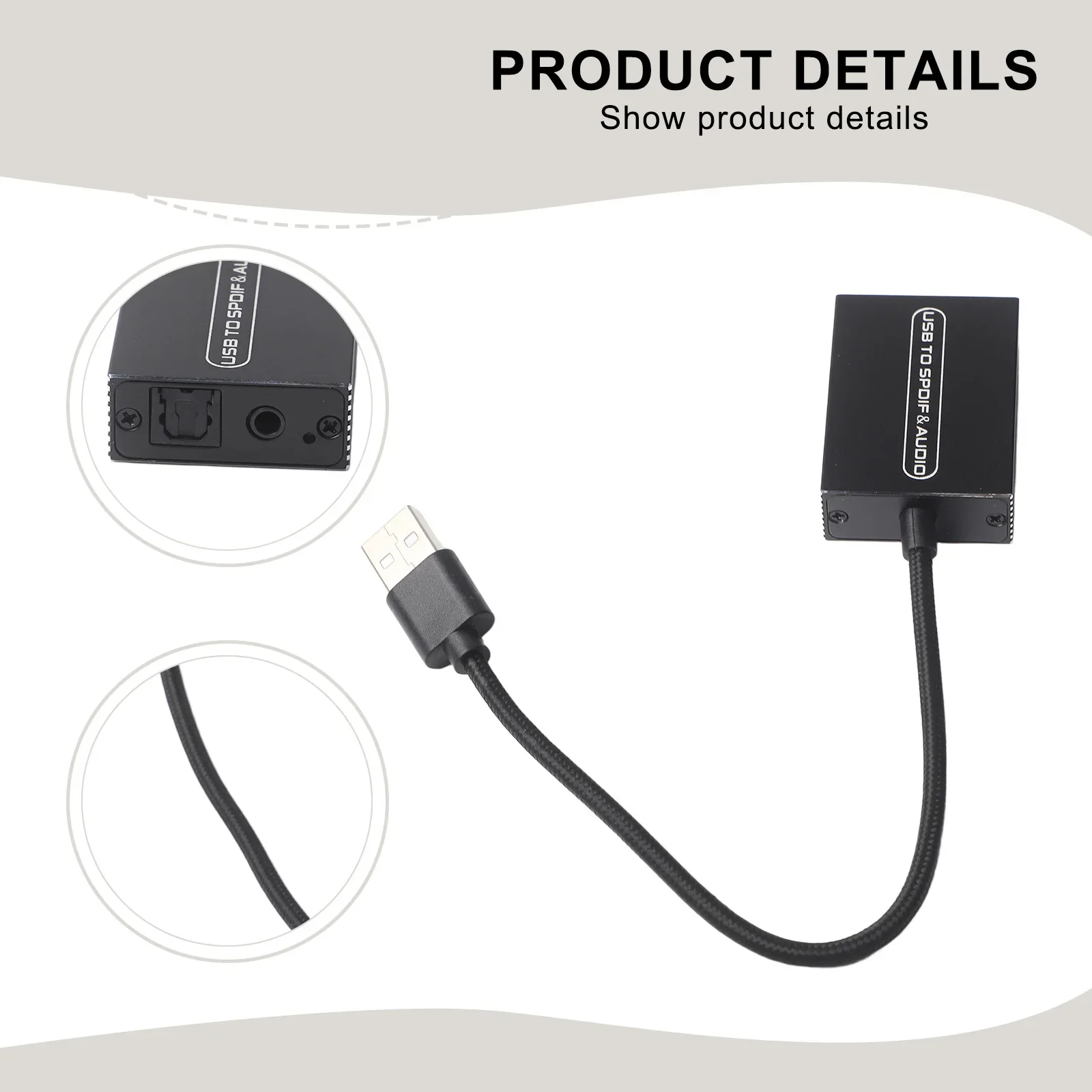 USB to 3.5mm and Optical Audio Adapter for Seamless Integration Between Modern Devices and Traditional Audio Equipment