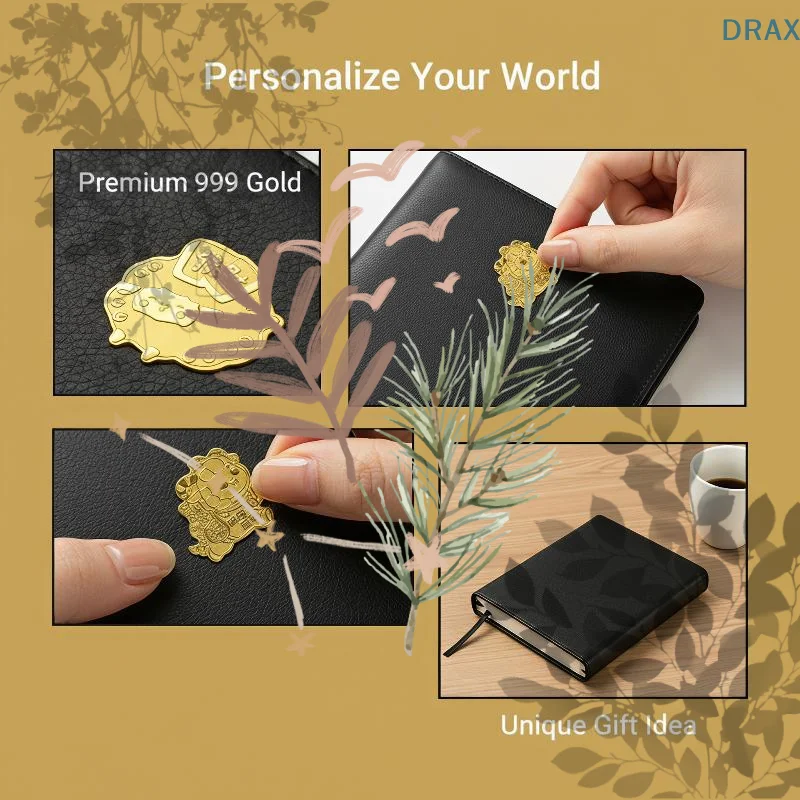 Year Of The Goat Gold Foil Phone Stickers With Cute: 1Pcs Cartoon Design Decoration New Year Gifts