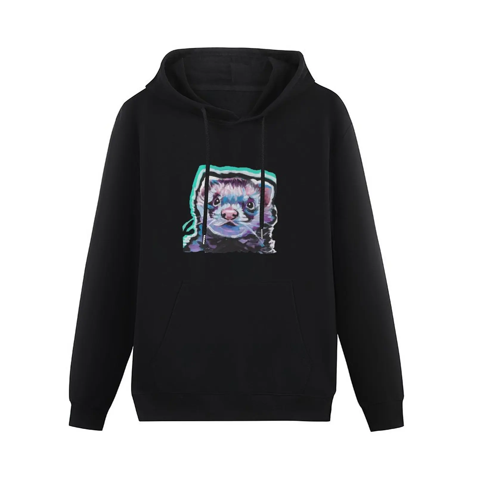 Fun Ferret Pet bright colorful Pop Art Pullover Hoodie mens designer clothes men's coat men's sweat-shirt hoodie men