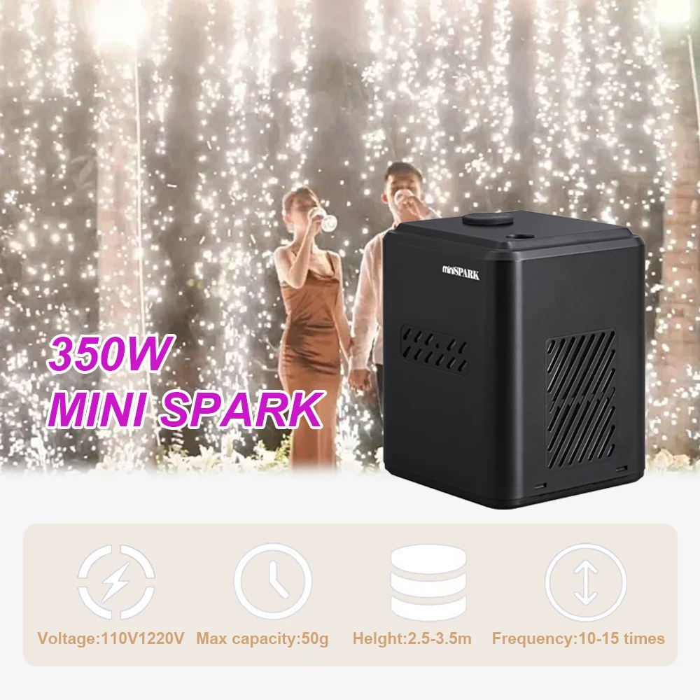 Mini Machine à étincelles froides 350W, effets DJ, équipement de scène à distance, fontaine de fête, contrôle DMX, événement de mariage Disco