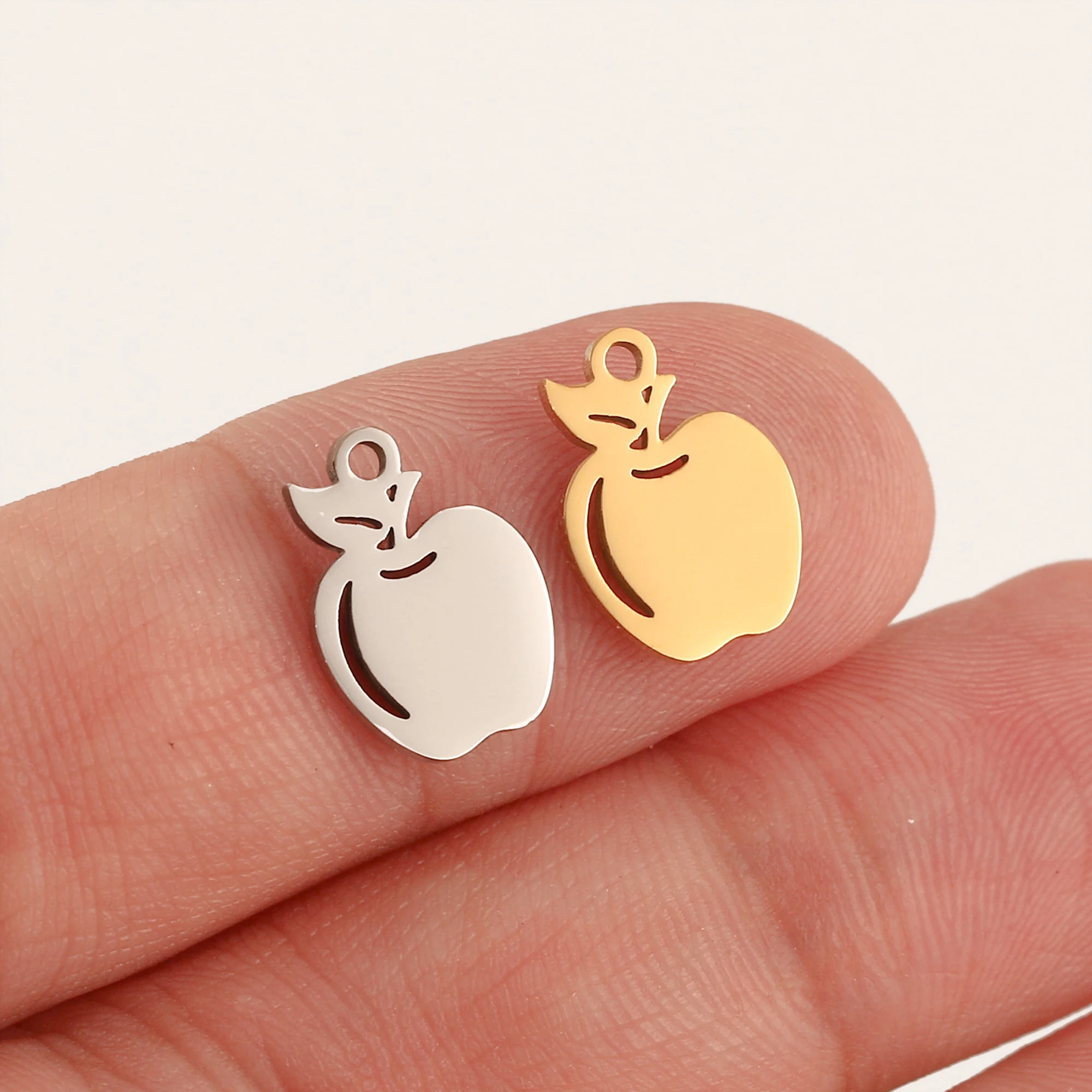 5 Stück Apfel-/Erdbeer-/Kirschen-/Trauben-Charms für die Schmuckherstellung, modisches DIY-Armband, Ohrringe, Halskette, handgefertigte Accessoires – Detail 14