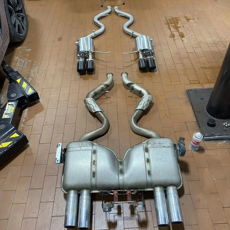 M3 E92 E90 E93 4.0L 2008-2013 Straight Pipe Racing Factory Back Pressure Tuning Exhaust System view 3