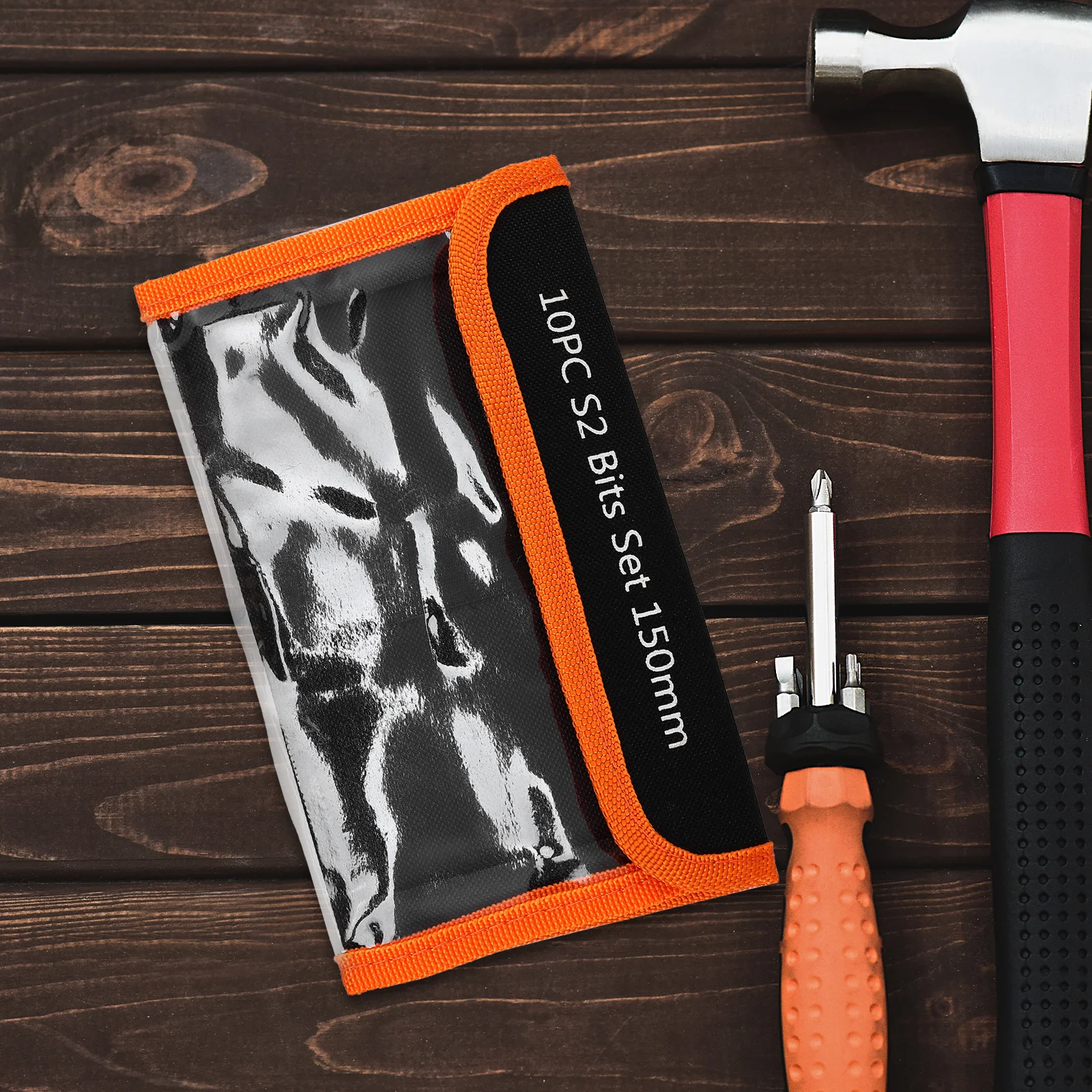 ชุดเครื่องมือชุดเก็บกระเป๋าผ้าใบขนาดใหญ่ 150 มม.เจาะ Bit Organizer ยาวกระเป๋าสําหรับฮาร์ดแวร์ Craftsmen DIY