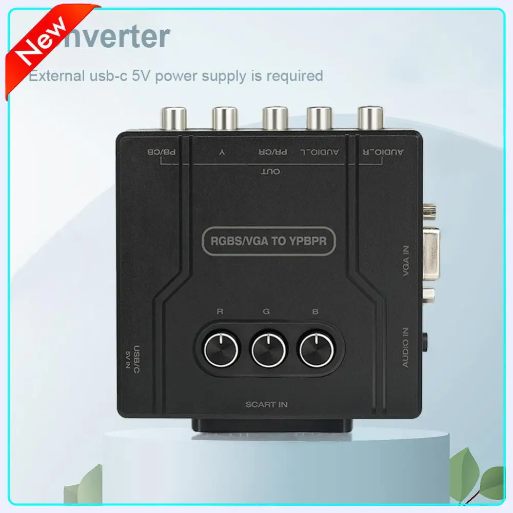 

RGBS VGA SCART TO YPBPR Converter Game Console RGBS VGA SCART TO YPBPR Color Difference Converter Color Brightness Adjustable