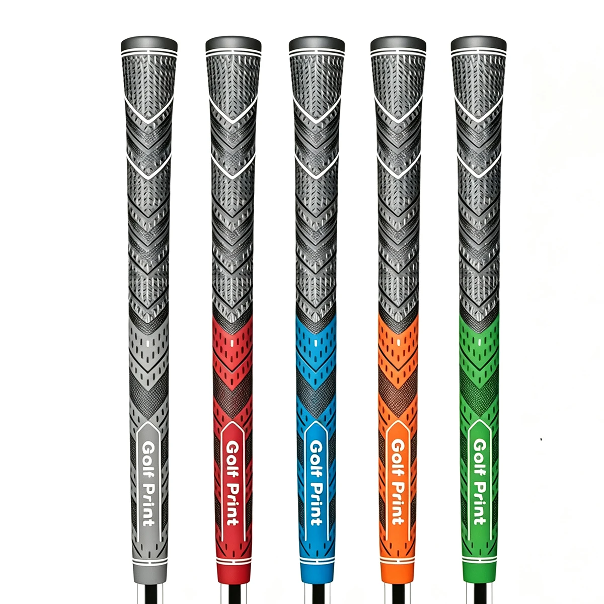 

golfprint Men's Rubber Golf Grips Cotton Yarn Golf Club Grips Iron and Wood Standard/Midsize Grip Universal