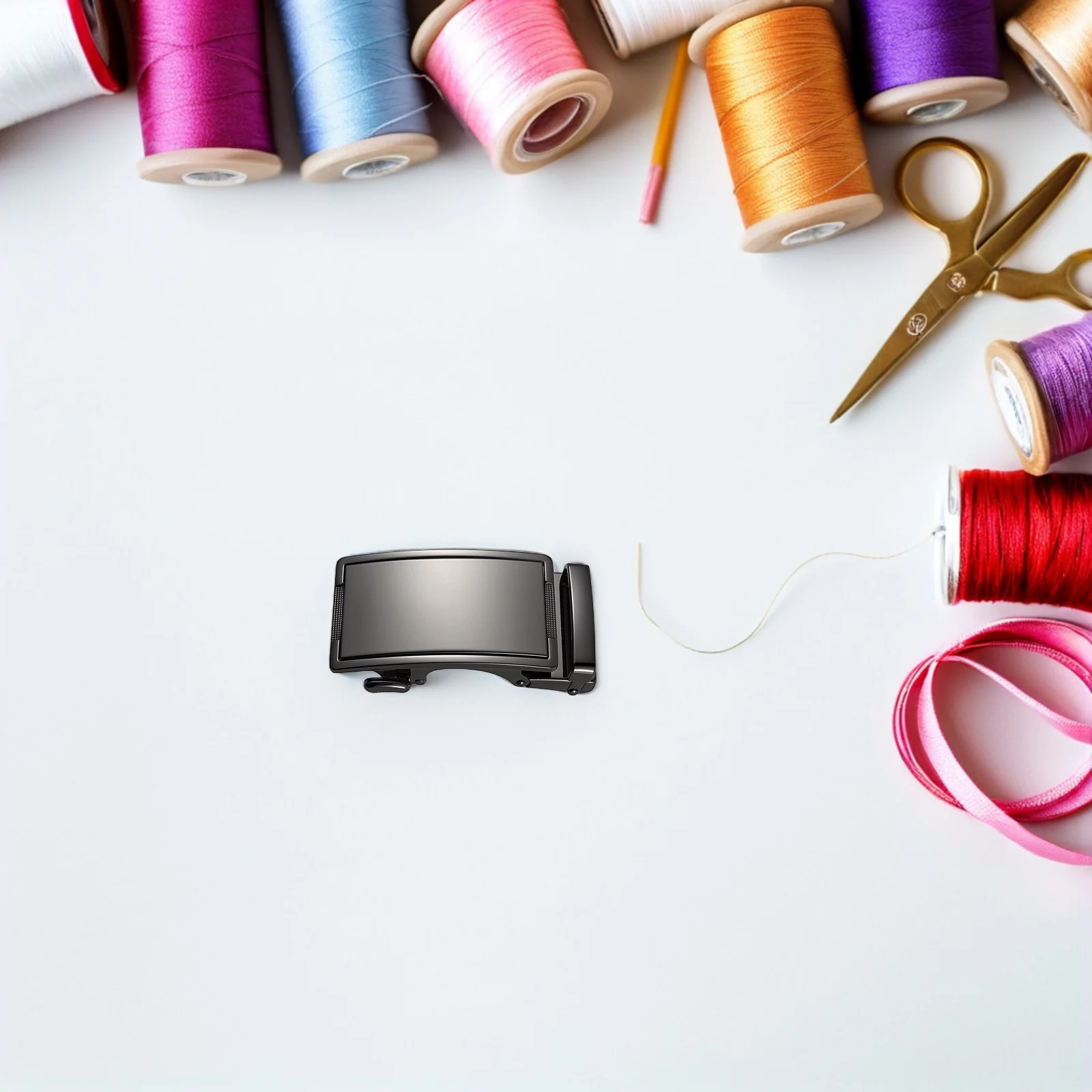 Belt Automatic Buckle Adjustable Ratchet Men's Designer Buckles Black Replacement